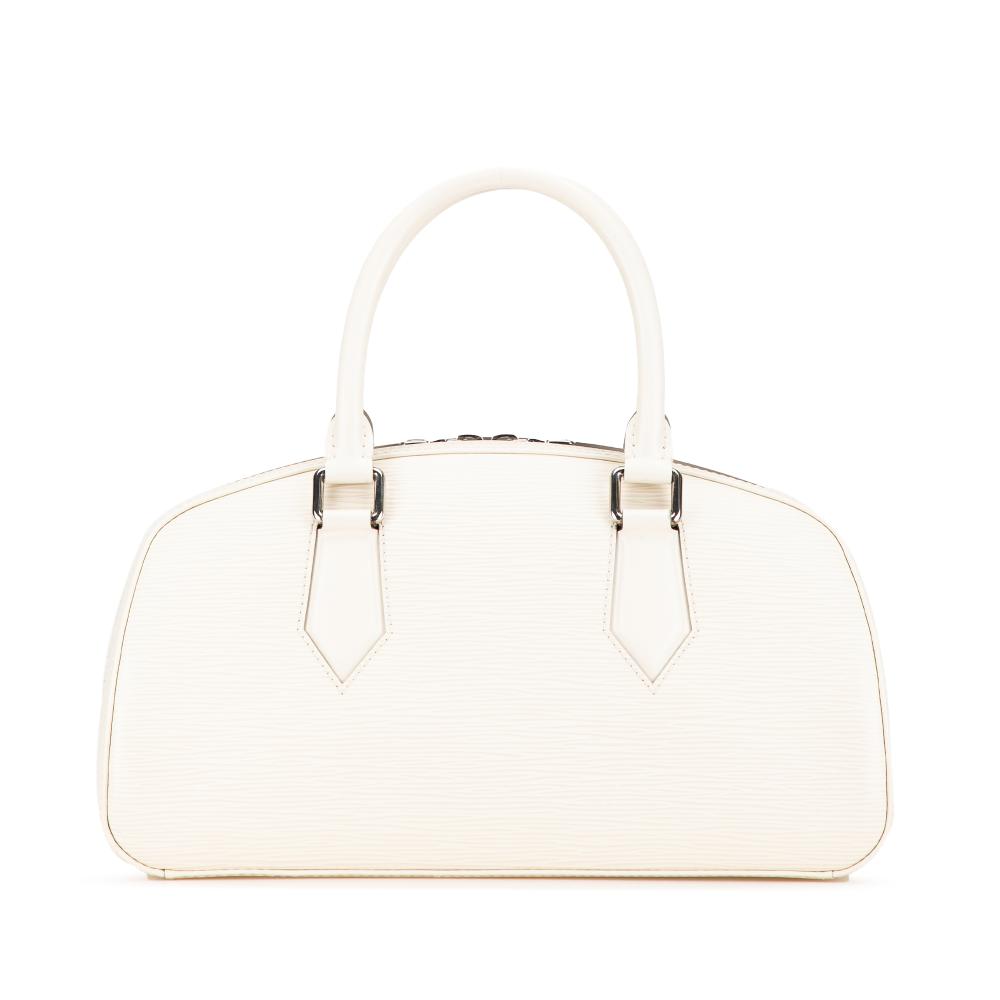 Louis Vuitton B Louis Vuitton White Calf Leather Epi Jasmine France