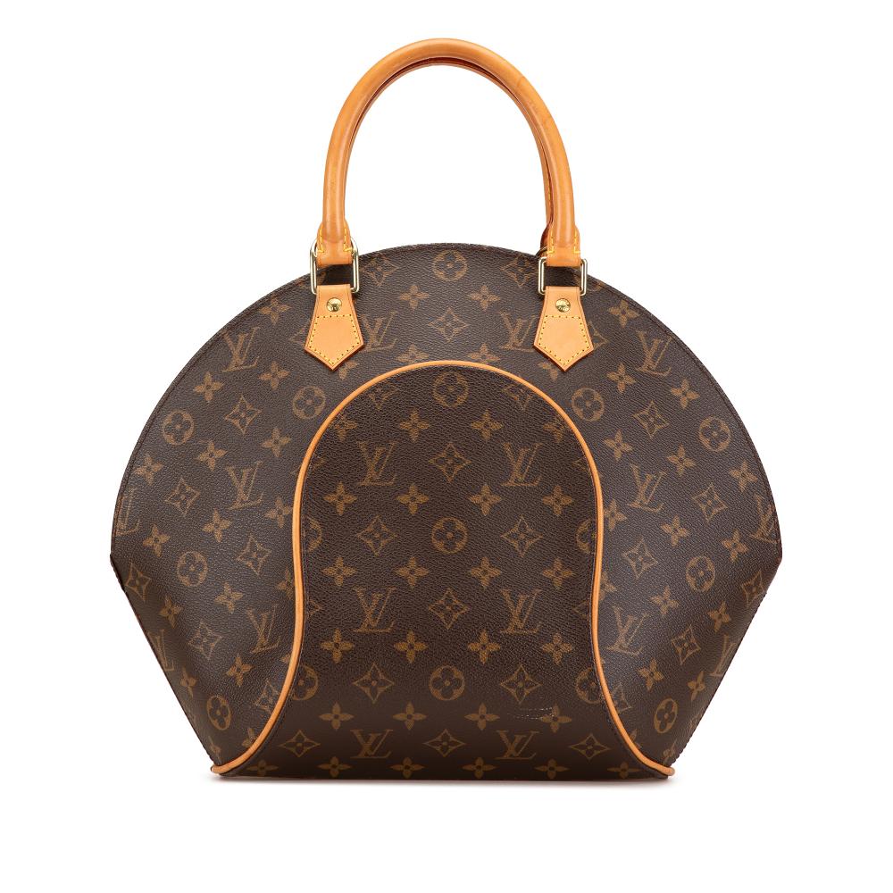 Louis Vuitton B Louis Vuitton Brown Monogram Canvas Canvas Monogram Ellipse MM France