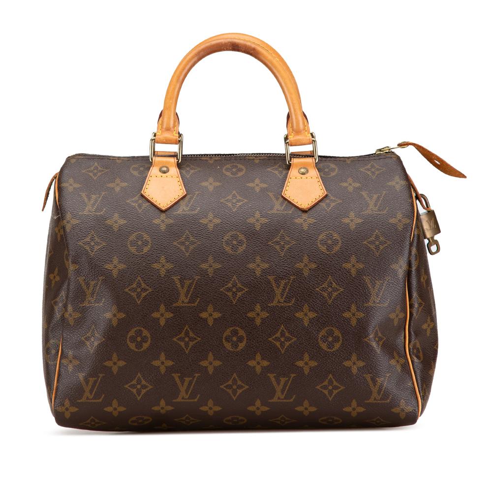 Louis Vuitton B Louis Vuitton Brown Monogram Canvas Canvas Monogram Speedy 30 France