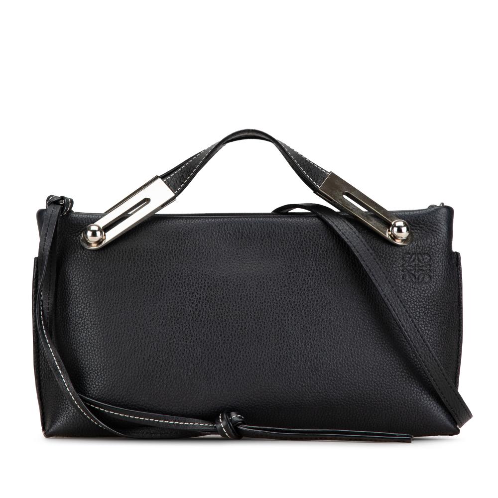 Loewe B LOEWE Black Calf Leather Small Missy Satchel Spain