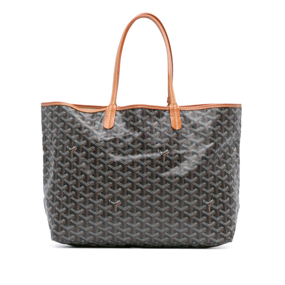 Goyard AB Goyard Black Coated Canvas Fabric Goyardine Saint Louis PM France