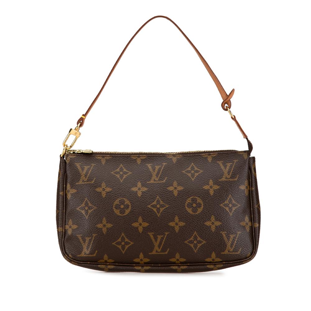 Louis Vuitton B Louis Vuitton Brown Monogram Canvas Canvas Monogram Pochette Accessoires France