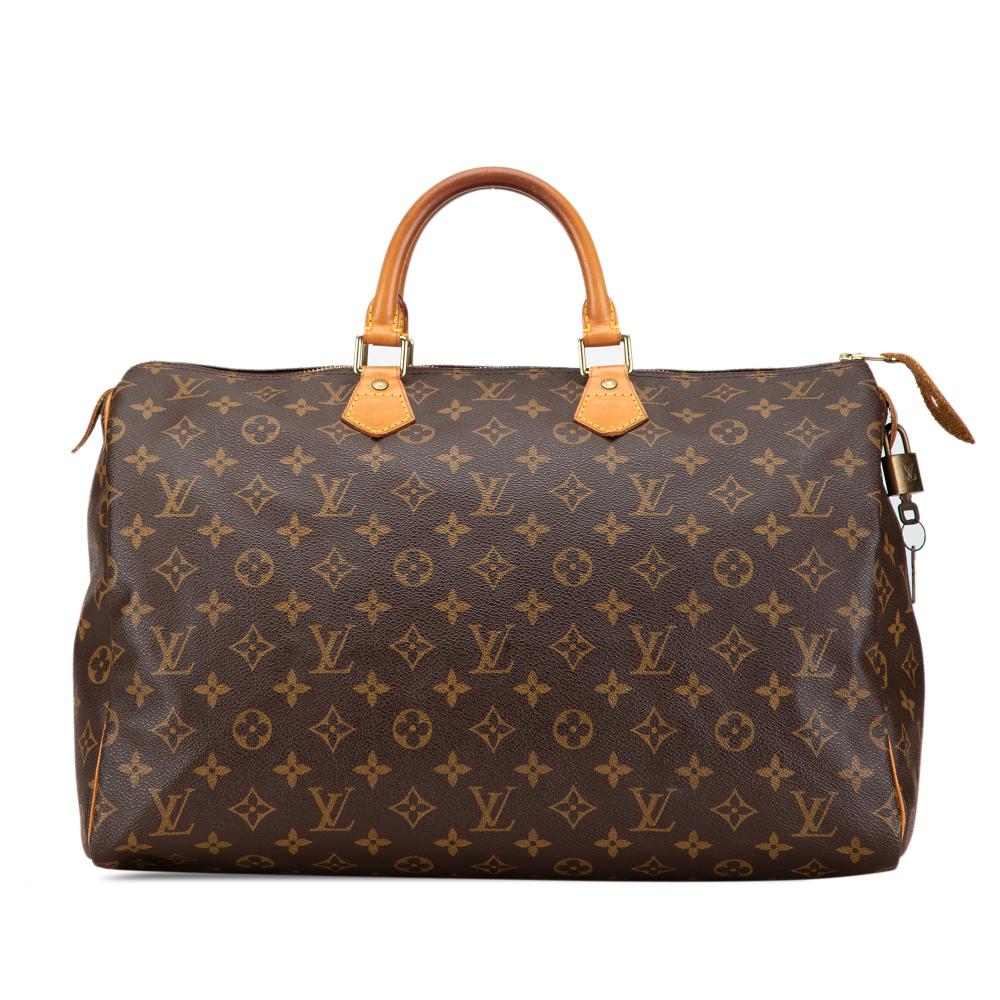 Louis Vuitton B Louis Vuitton Brown Monogram Canvas Canvas Monogram Speedy 40 France