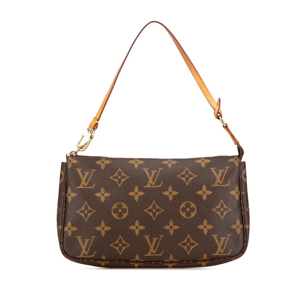 Louis Vuitton B Louis Vuitton Brown Monogram Canvas Canvas Monogram Pochette Accessoires France