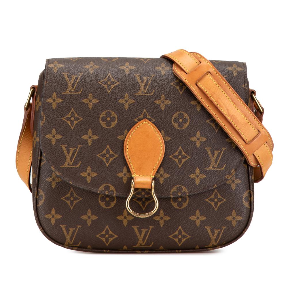 Louis Vuitton B Louis Vuitton Brown Monogram Canvas Canvas Monogram Saint Cloud GM France