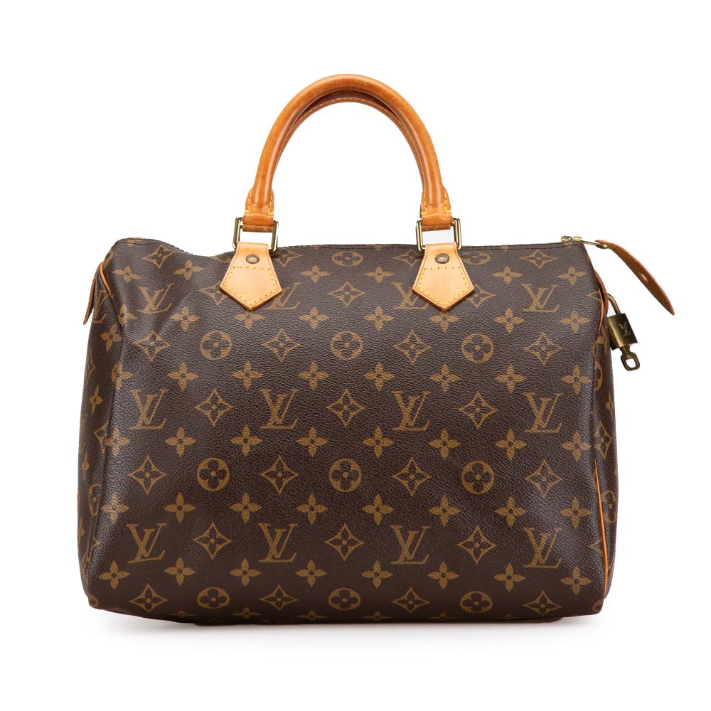 Louis Vuitton B Louis Vuitton Brown Monogram Canvas Canvas Monogram Speedy 30 United States