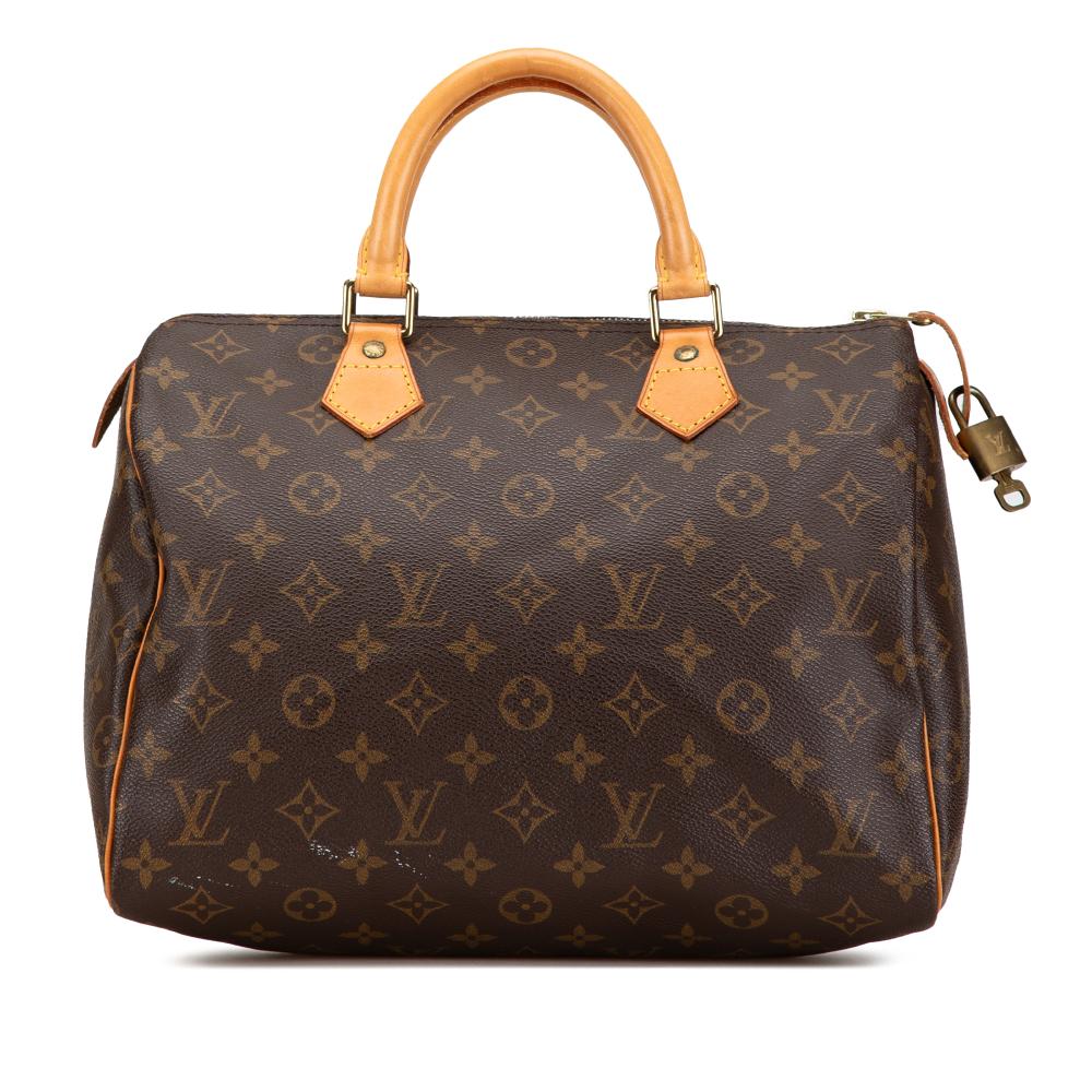 Louis Vuitton B Louis Vuitton Brown Monogram Canvas Canvas Monogram Speedy 30 France