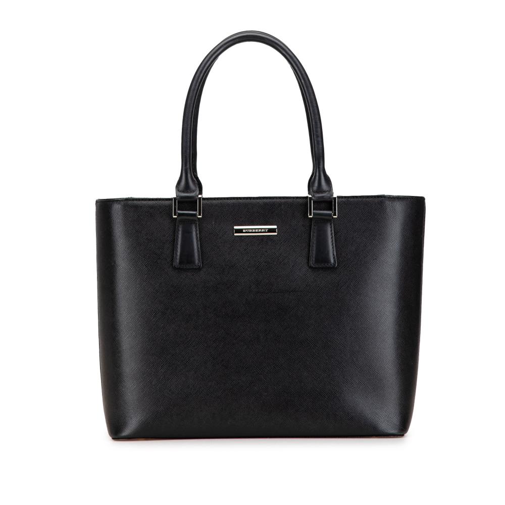 Burberry B Burberry Black Calf Leather Tote United Kingdom