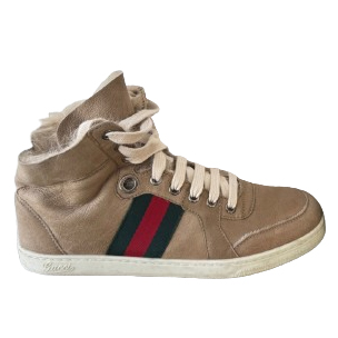 Gucci ACE SNEAKER FUR/ suede