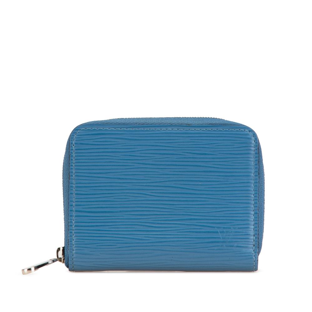 Louis Vuitton B Louis Vuitton Blue Light Blue Epi Leather Leather Epi Zippy Coin Purse France