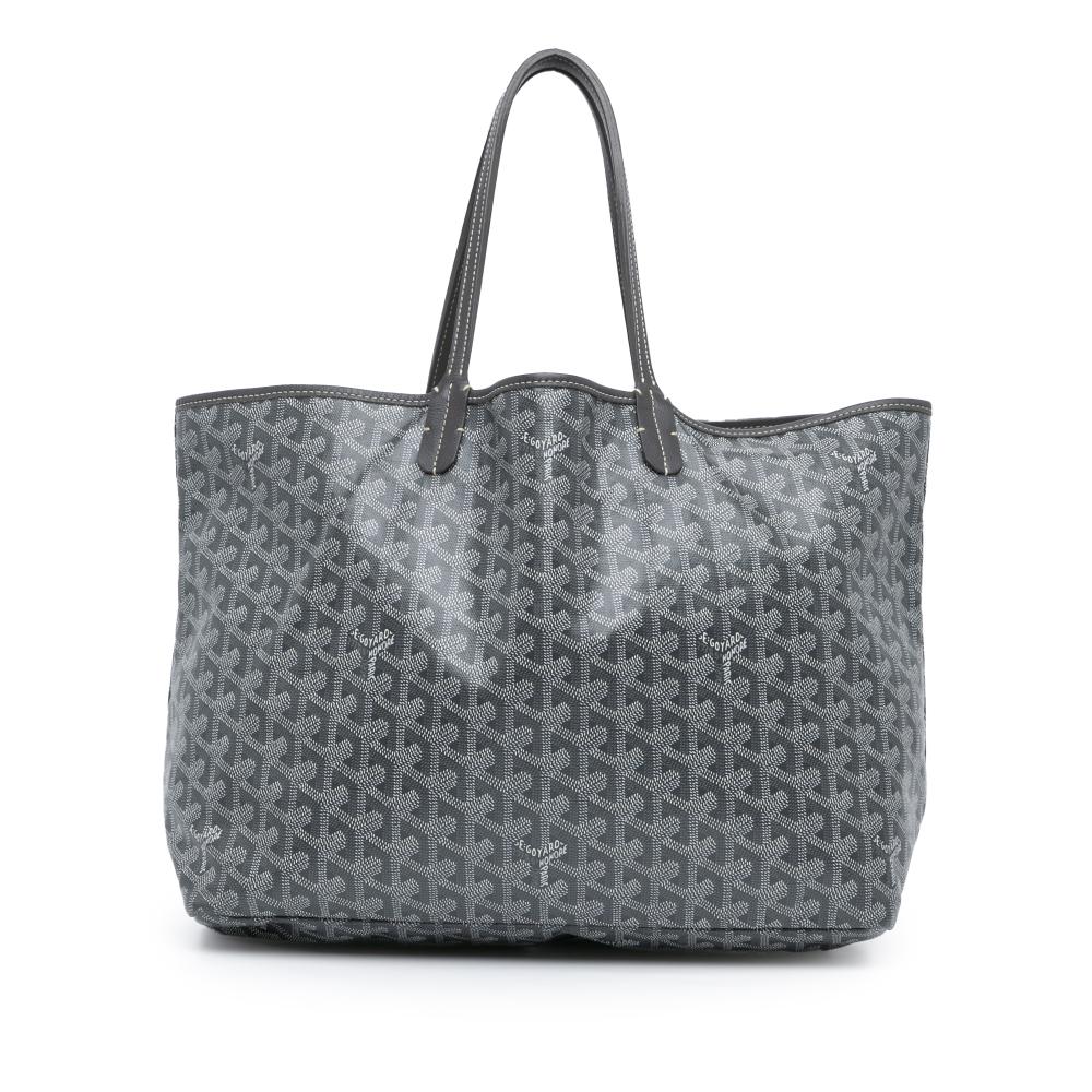 Goyard AB Goyard Gray Coated Canvas Fabric Goyardine Saint Louis PM France