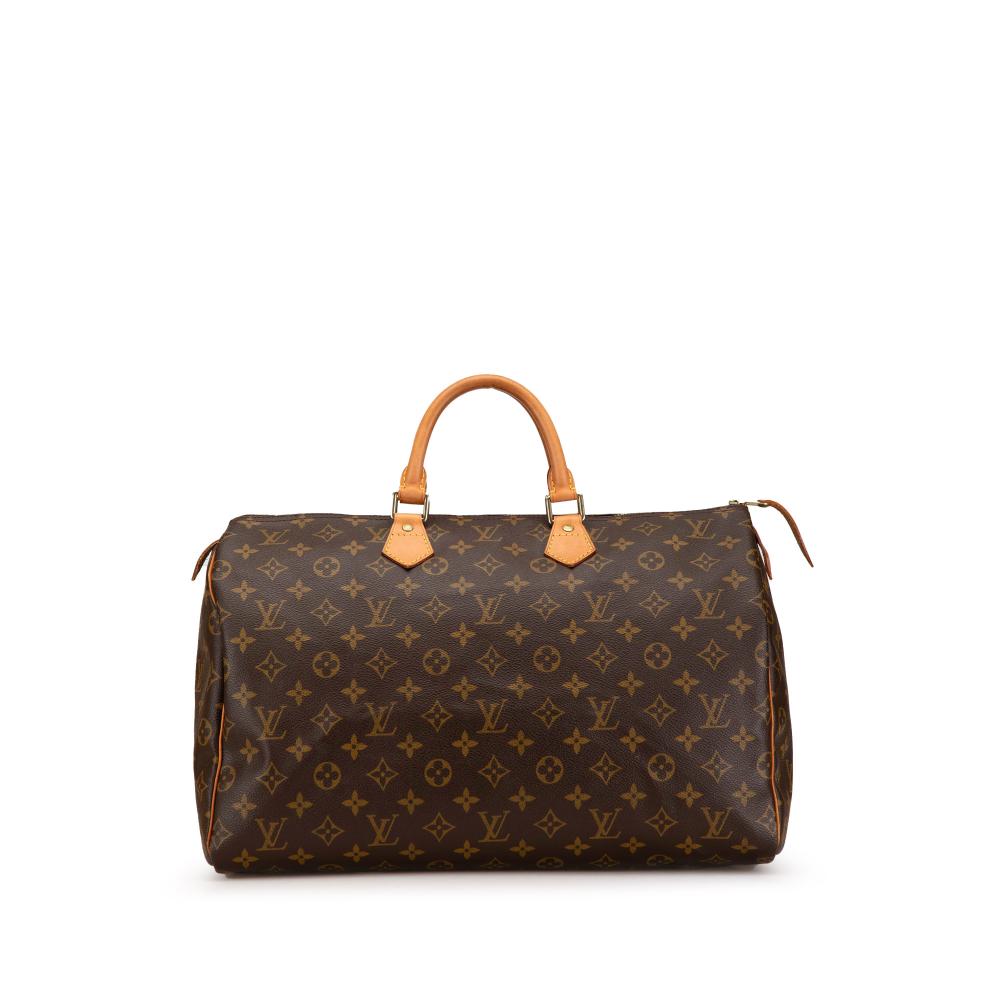 Louis Vuitton AB Louis Vuitton Brown Monogram Canvas Canvas Monogram Speedy 40 France