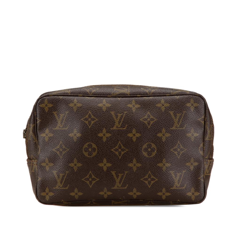 Louis Vuitton B Louis Vuitton Brown Monogram Canvas Canvas Monogram Trousse Toilette 23 France