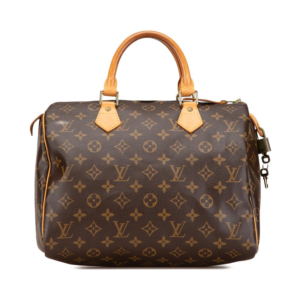 Louis Vuitton AB Louis Vuitton Brown Monogram Canvas Canvas Monogram Speedy 30 France