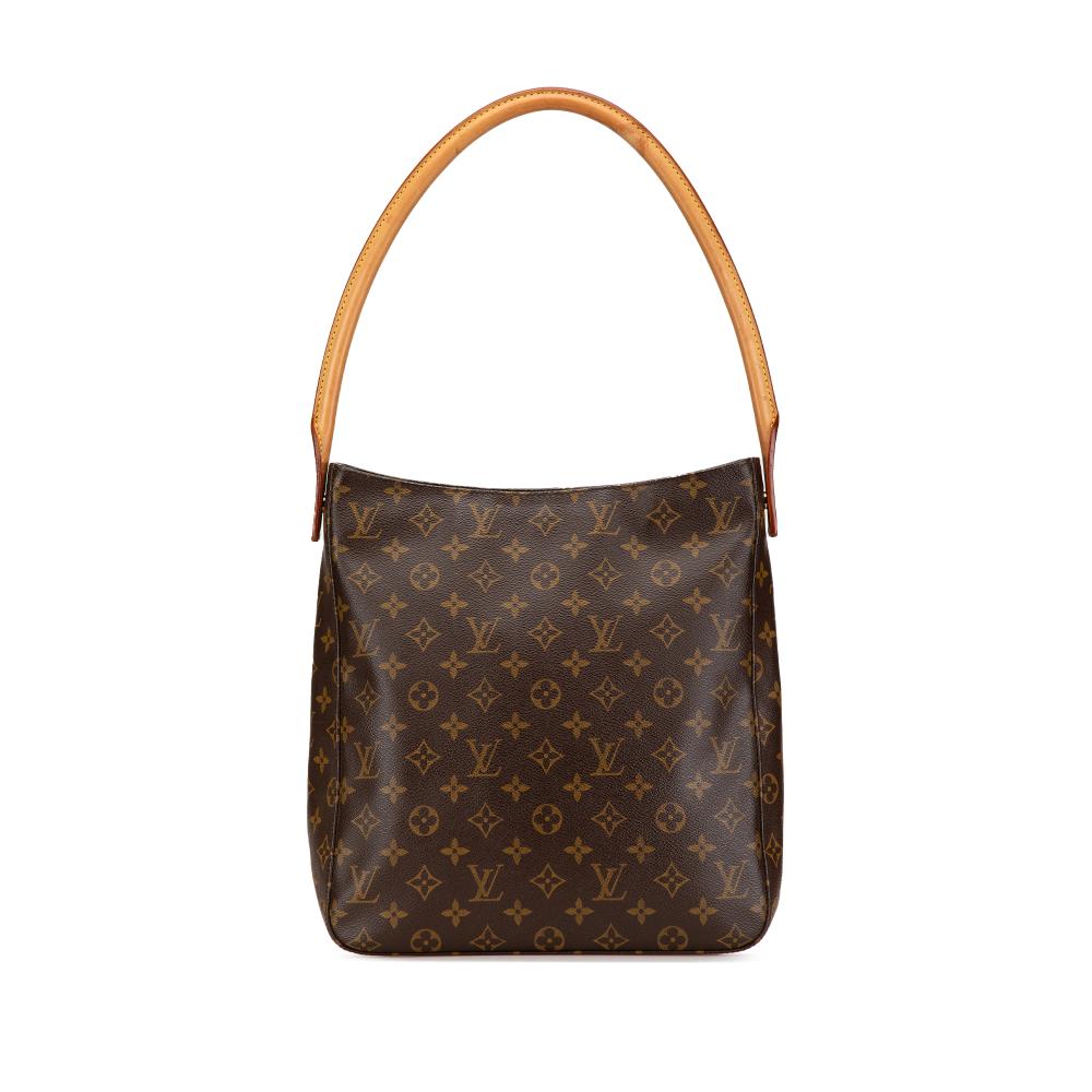 Louis Vuitton B Louis Vuitton Brown Monogram Canvas Canvas Monogram Looping GM Spain