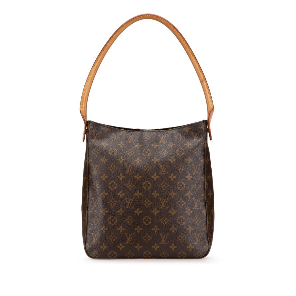 Louis Vuitton B Louis Vuitton Brown Monogram Canvas Canvas Monogram Looping GM France