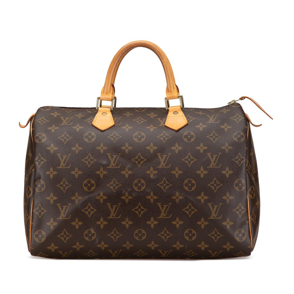 Louis Vuitton B Louis Vuitton Brown Monogram Canvas Canvas Monogram Speedy 35 United States