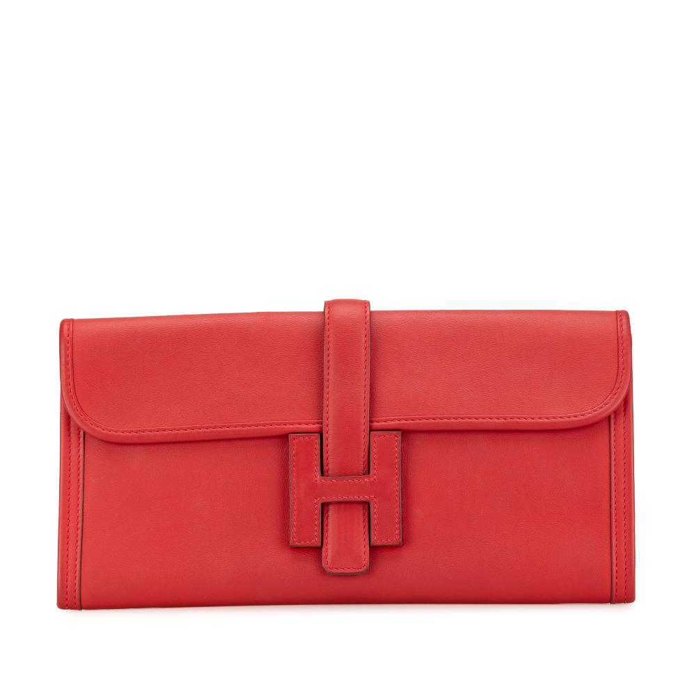 Hermès B Hermès Red Indian Red Calf Leather Swift Jige Elan 29 France