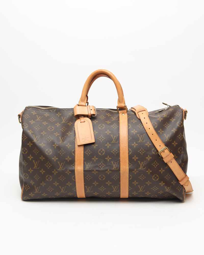 Louis Vuitton Monogram Keepall Bandoulière 50 Weekend Bag