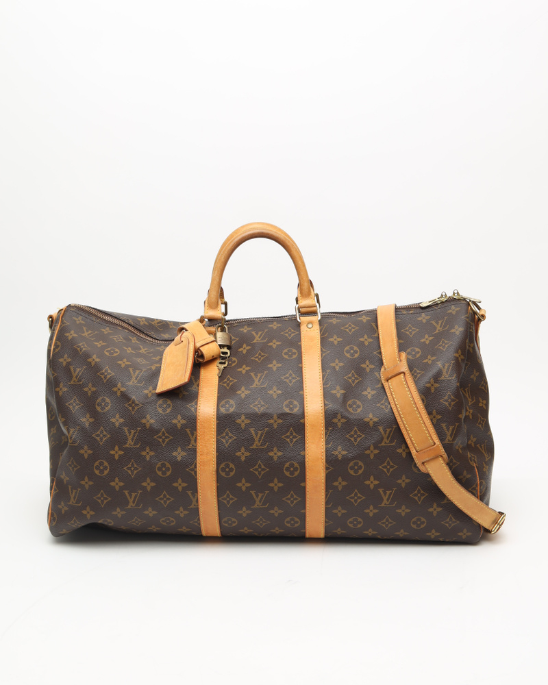 Louis Vuitton Monogram Keepall Bandoulière 55 Weekend Bag