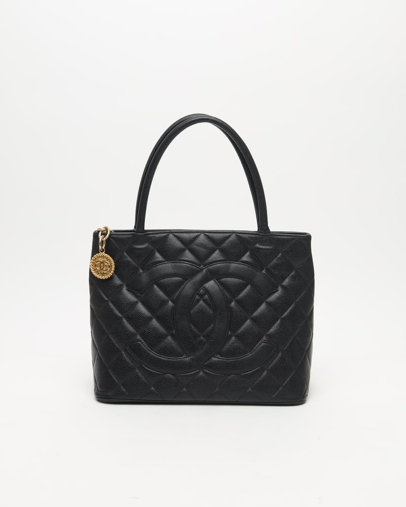 Chanel Caviar Medallion Tote Bag