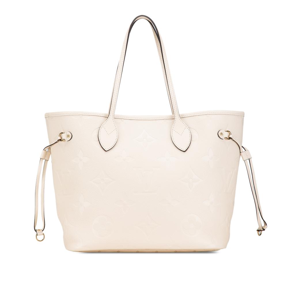 Louis Vuitton B Louis Vuitton White Monogram Empreinte Leather Monogram Giant Empreinte Neverfull MM France