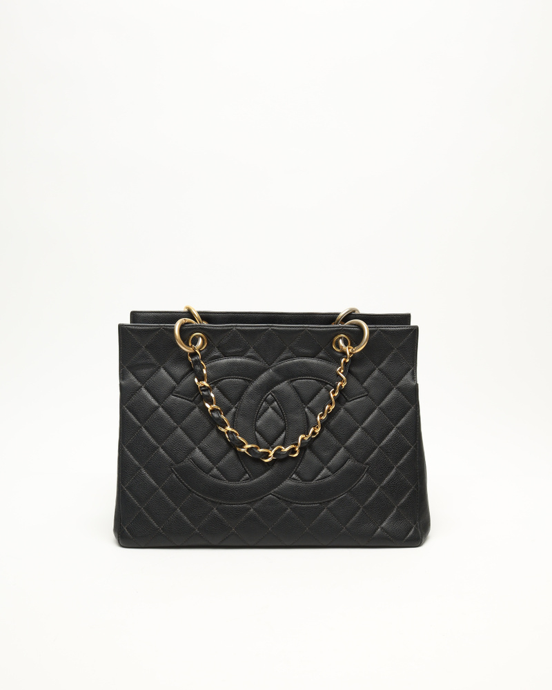 Chanel CC Caviar Chain Tote Bag