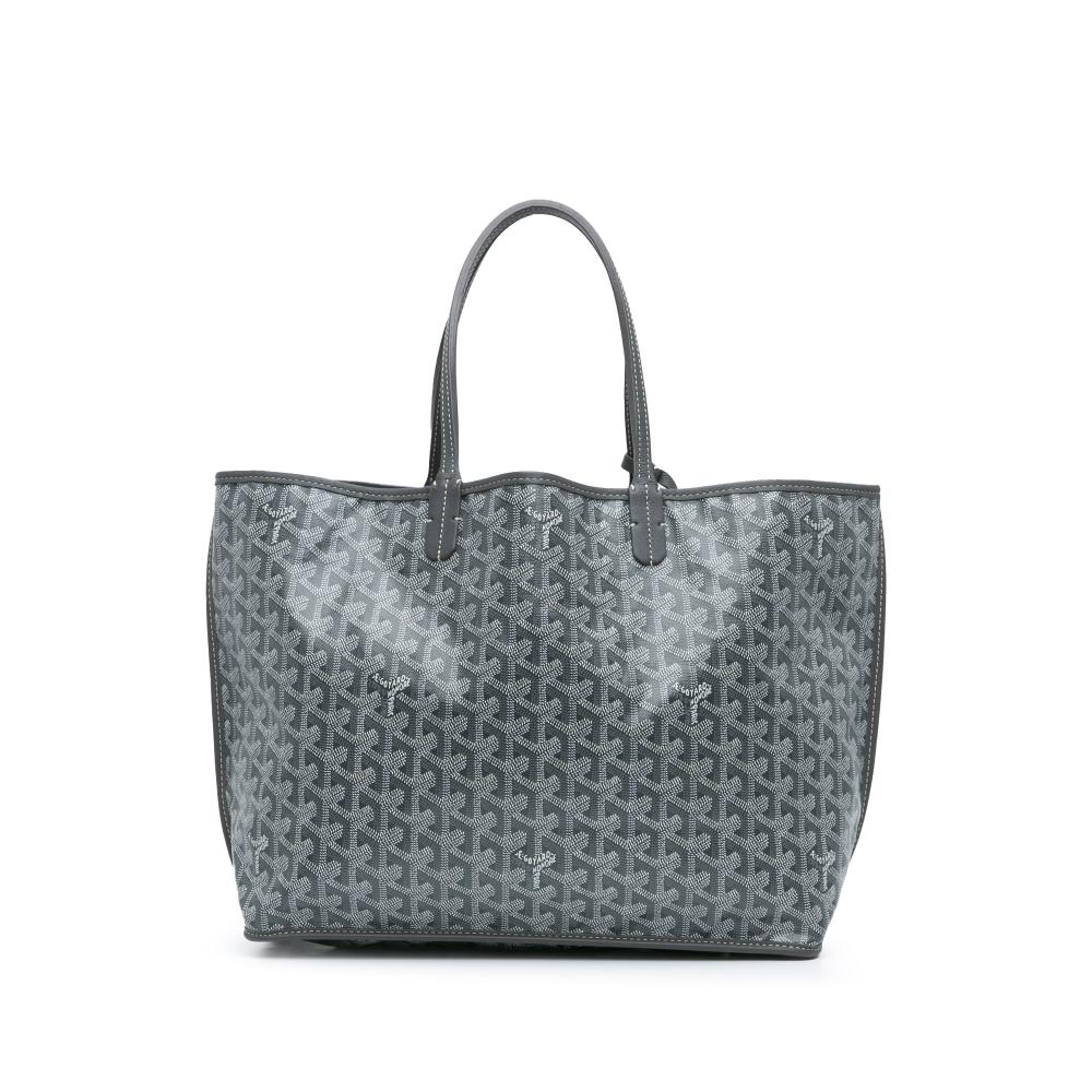 Goyard B Goyard Gray Coated Canvas Fabric Goyardine Reversible Anjou PM France