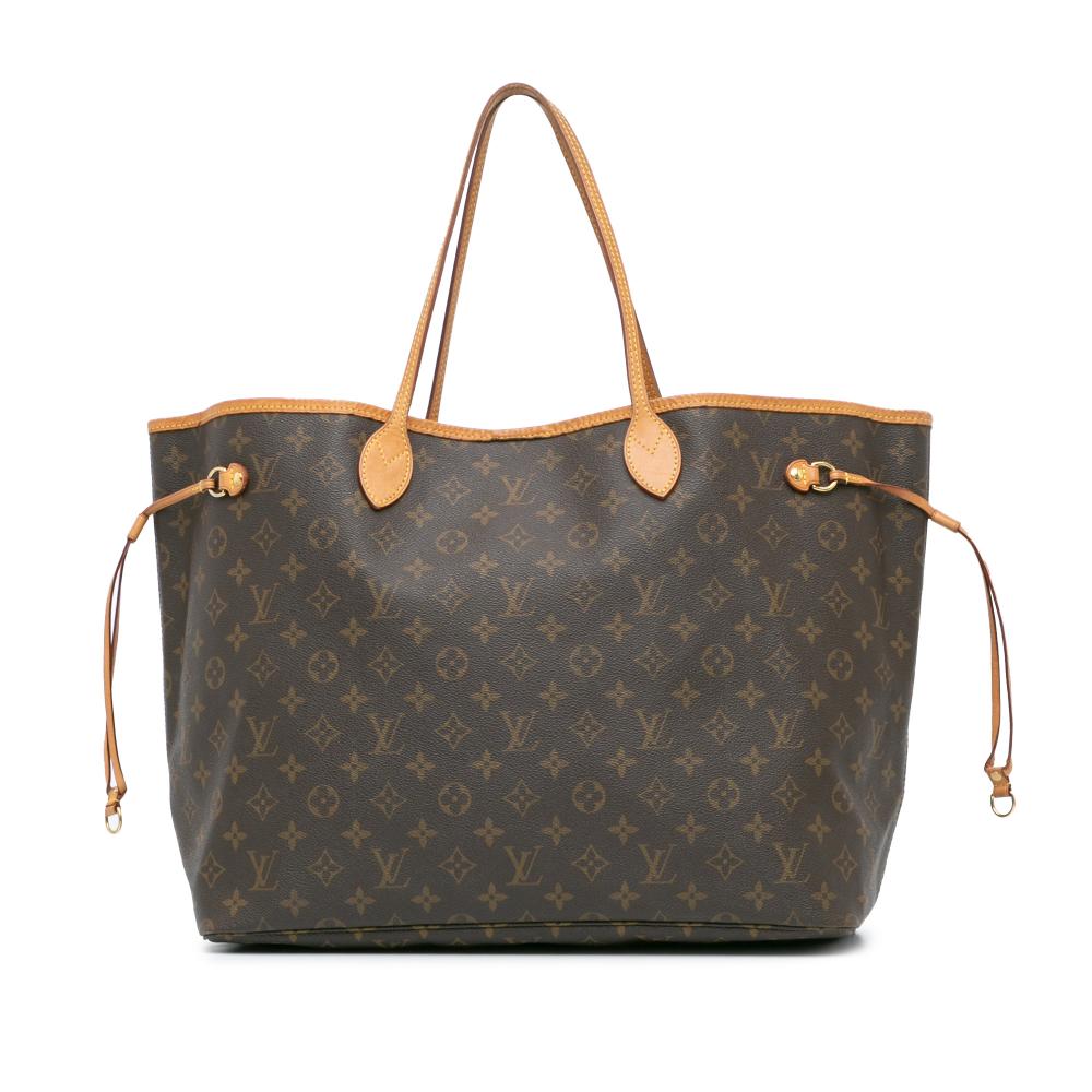 Louis Vuitton AB Louis Vuitton Brown Monogram Canvas Canvas Monogram Neverfull MM France