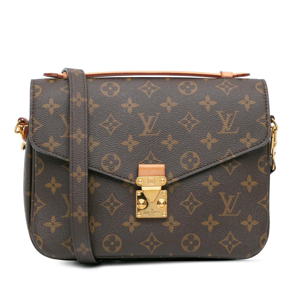 Louis Vuitton B Louis Vuitton Brown Monogram Canvas Canvas Monogram Pochette Metis France