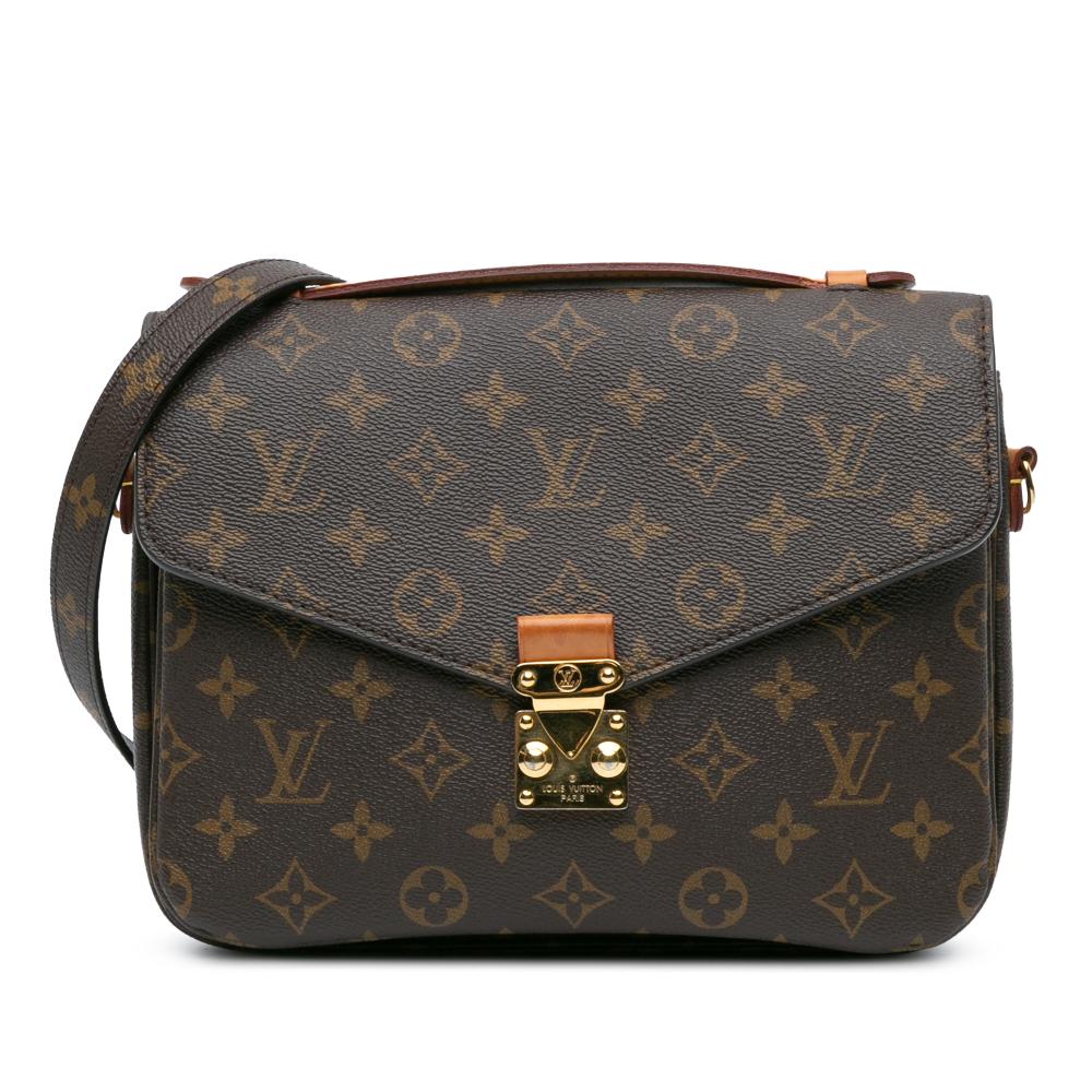 Louis Vuitton B Louis Vuitton Brown Monogram Canvas Canvas Monogram Pochette Metis France