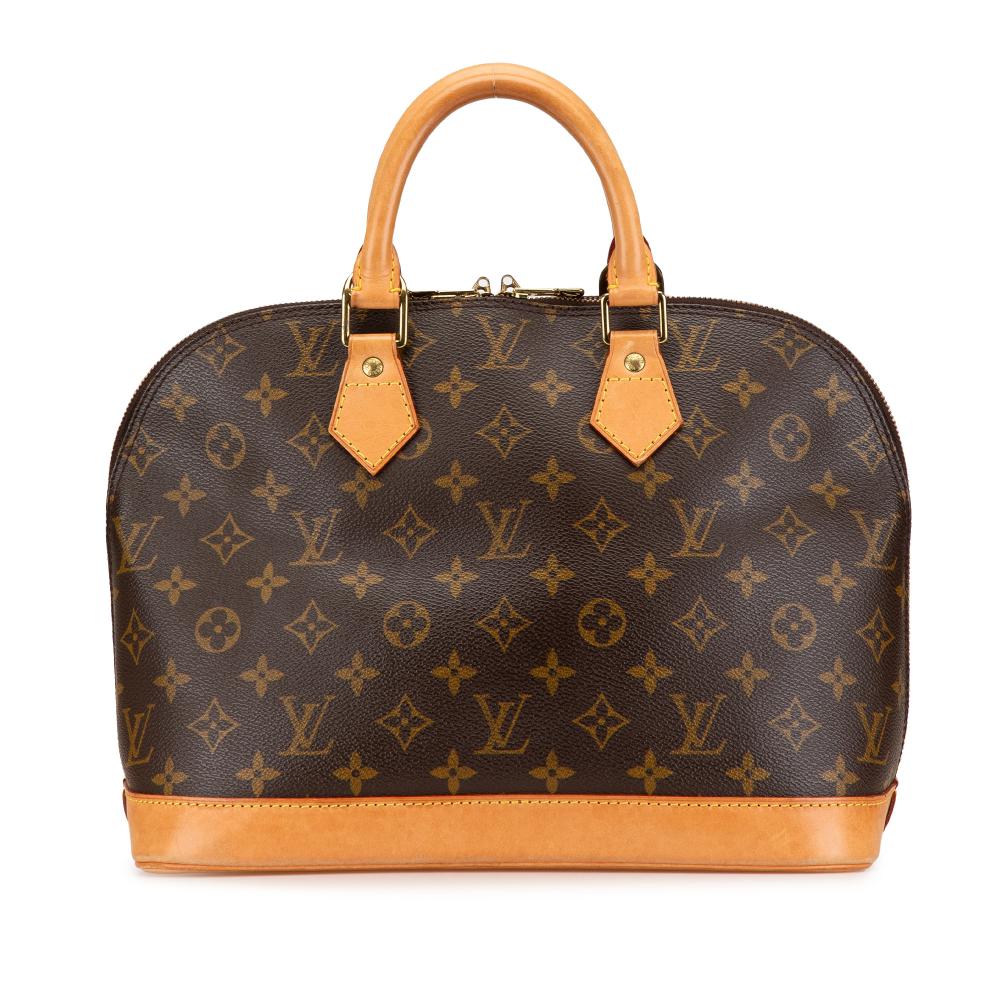 Louis Vuitton B Louis Vuitton Brown Monogram Canvas Canvas Monogram Alma PM France