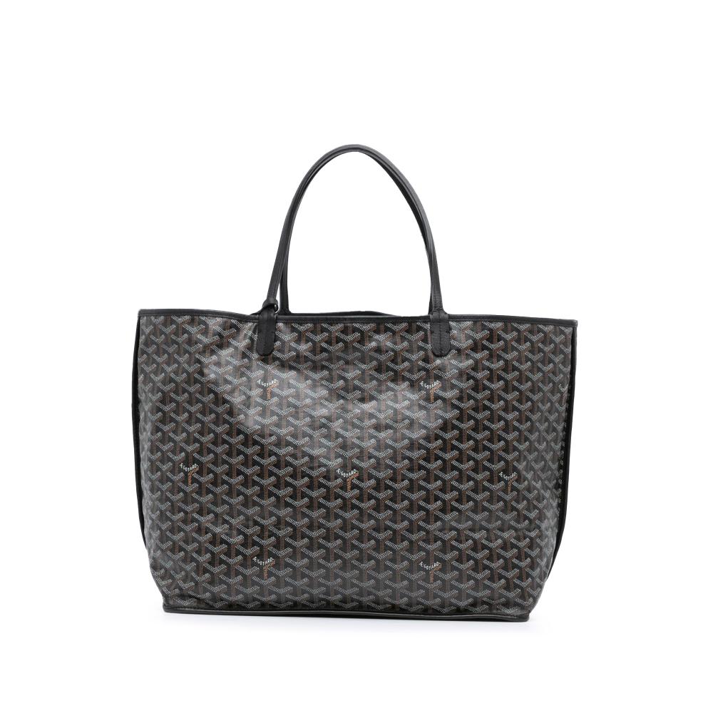 Goyard AB Goyard Black Coated Canvas Fabric Goyardine Reversible Anjou GM France