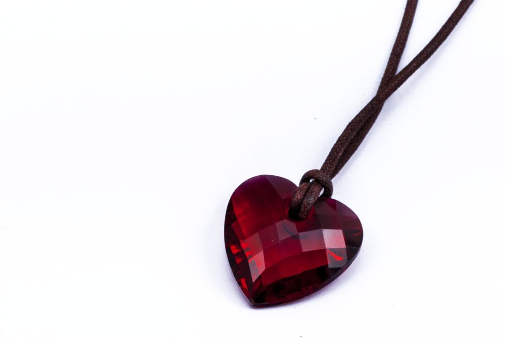 heart swarovski crystal necklace