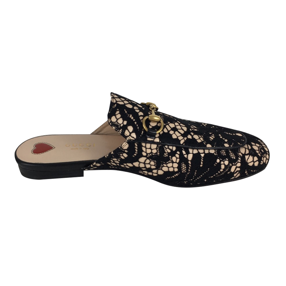 Gucci princetown store lace slipper