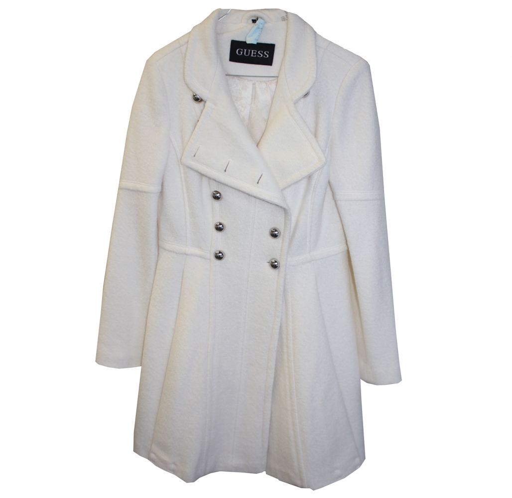 Guess coat sale white