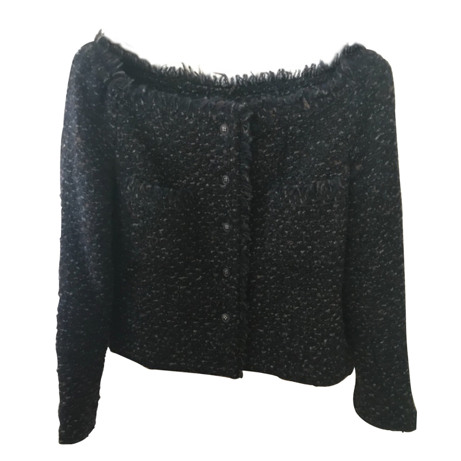 Chanel on sale fuzzy jacket