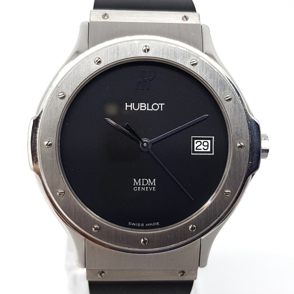 HUBLOT Rare chronograph Dark Blue Metal Watch dial part for sale Men's watch  MDM Geneve ref 1621.1