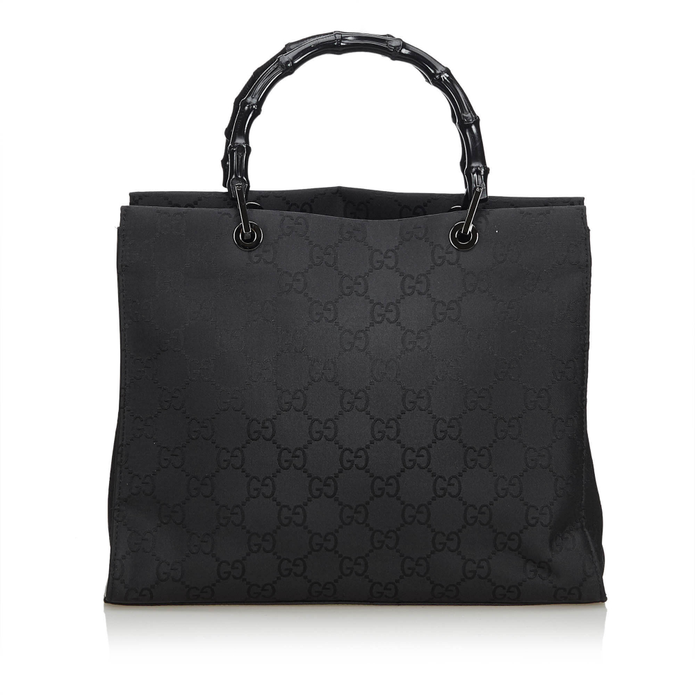 Gucci GG Bamboo Nylon Handbag