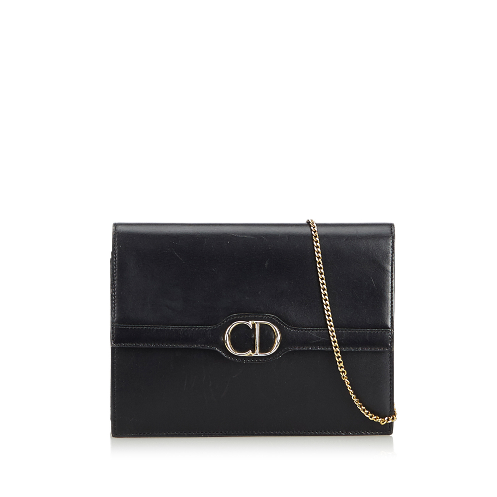 Christian Dior Leather Chain Crossbody Bag