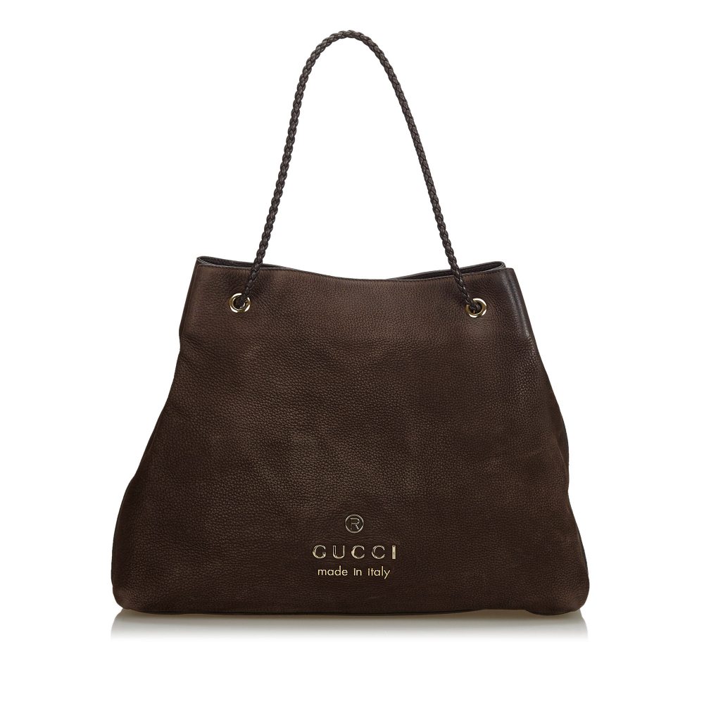 Gucci Nubuck Leather Tote Bag