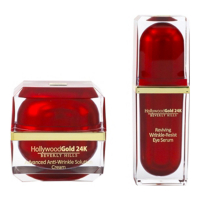 Hollywood Gold 24k 'Glow Wrinkle Defying & Reviving Resist' Augencreme, Augenserum - 2 Einheiten