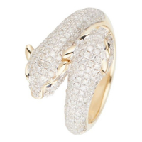 Diamond & Co Women's 'Duo De Panthères' Ring