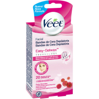 Veet Bandes de cire 'Facial Depilatories' - 20 Pièces