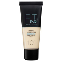 Maybelline 'Fit Me! Matte + Poreless' - 101 True Ivory, Fond de teint 30 ml