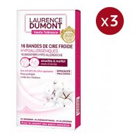 Laurence Dumont France Bandes de cire froide 'Aisselles & Maillot' - 16 Pièces, 3 Pack