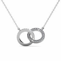 MYC Paris Women's 'Circle Twin' Pendant with chain