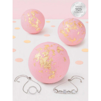 Charmed Aroma Set de boule de bain 'Pink Gold Flake' - Collection de bracelets 100 g