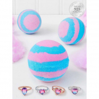 Charmed Aroma 'Cotton Candy' Badbombe Set - Adjustable Ring Collection