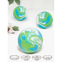 Charmed Aroma 'Coconut Melon' Badbombe Set - Adjustable Ring Collection